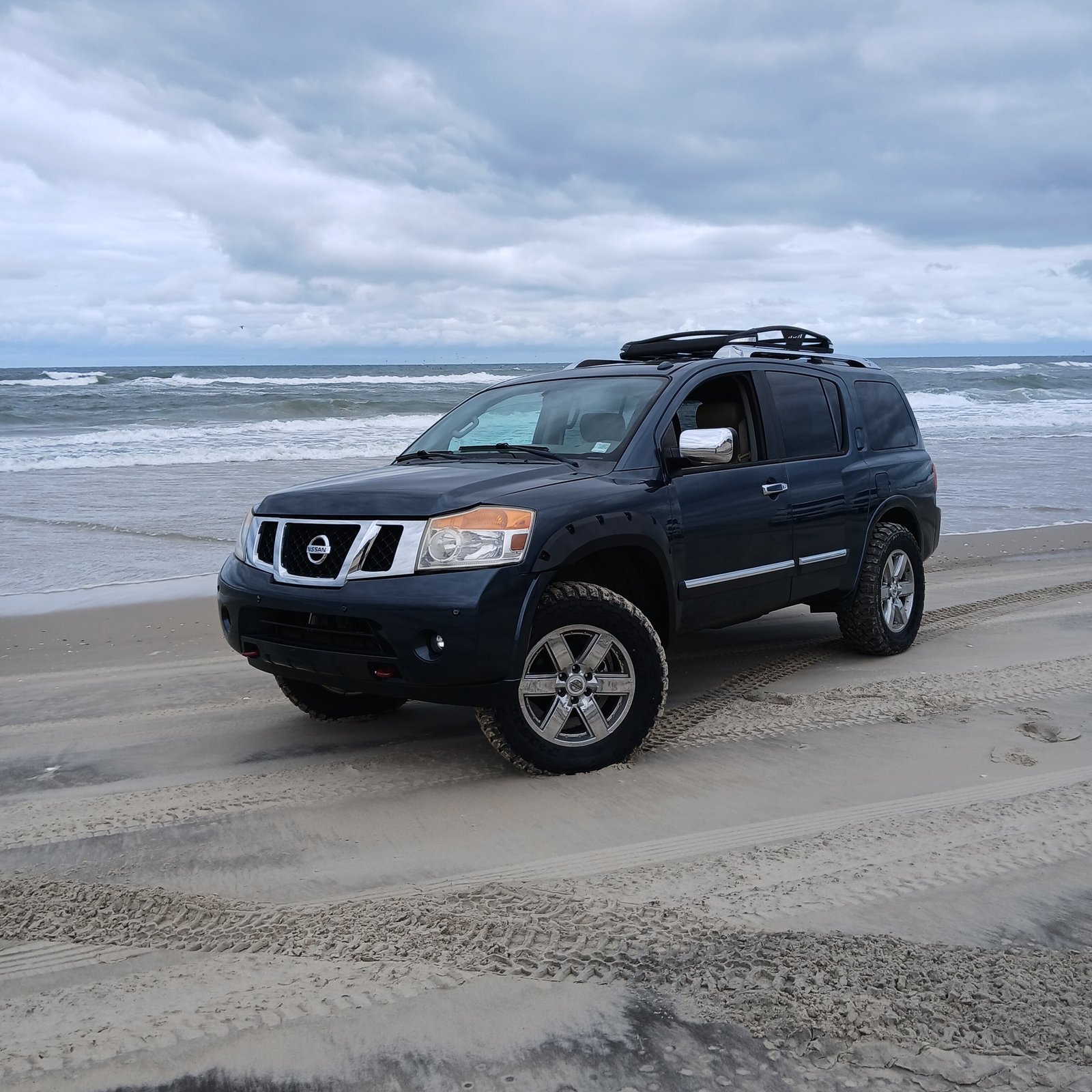 4WD vehicle on Ocracoke beach