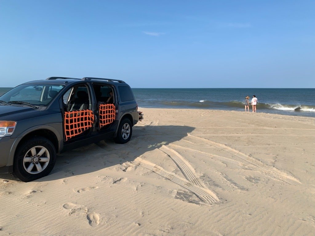 Nissan Armada 4x4 on the beach