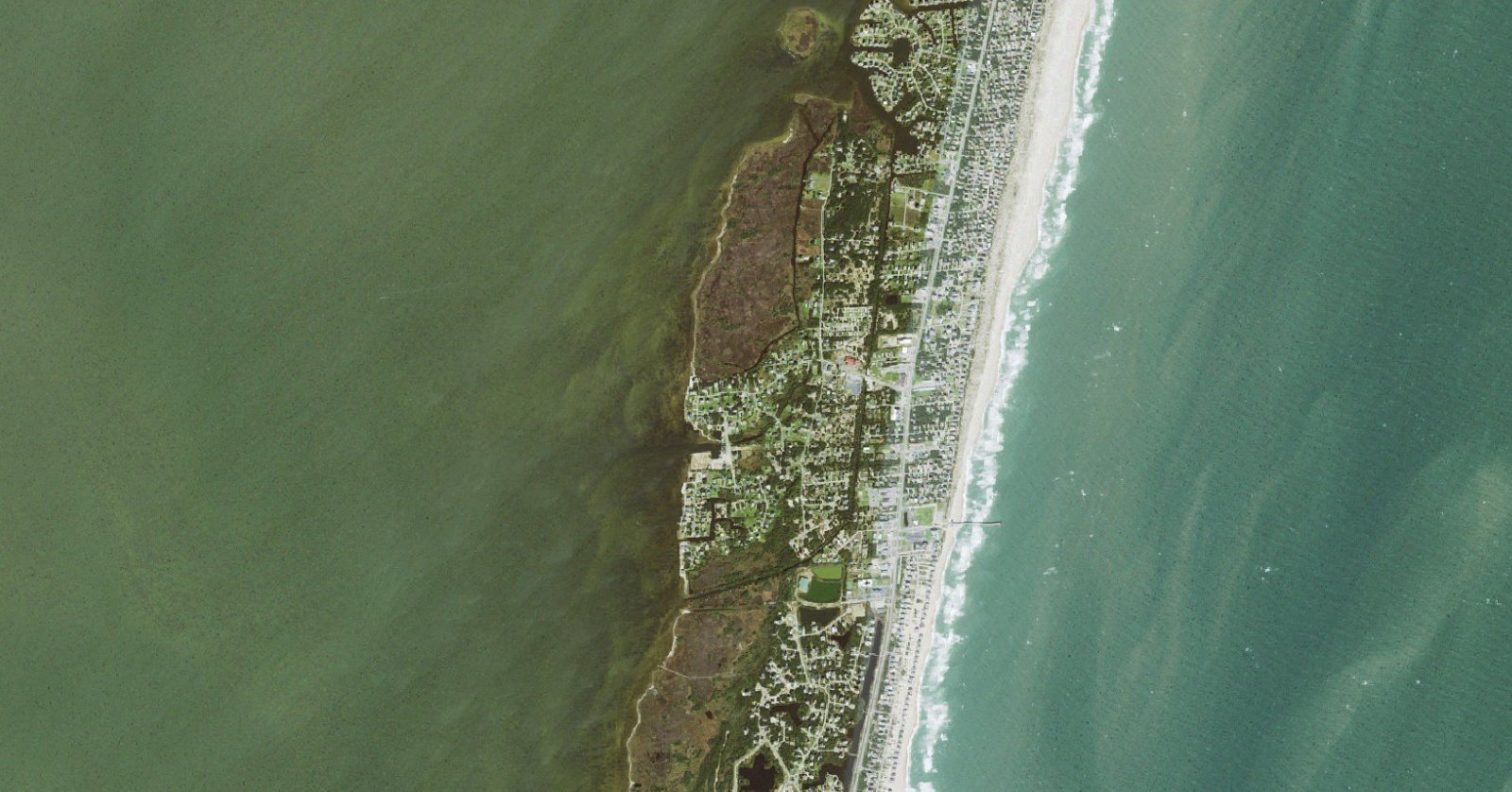 USGS aerial orthoimagery of Avon, Hatteras Island