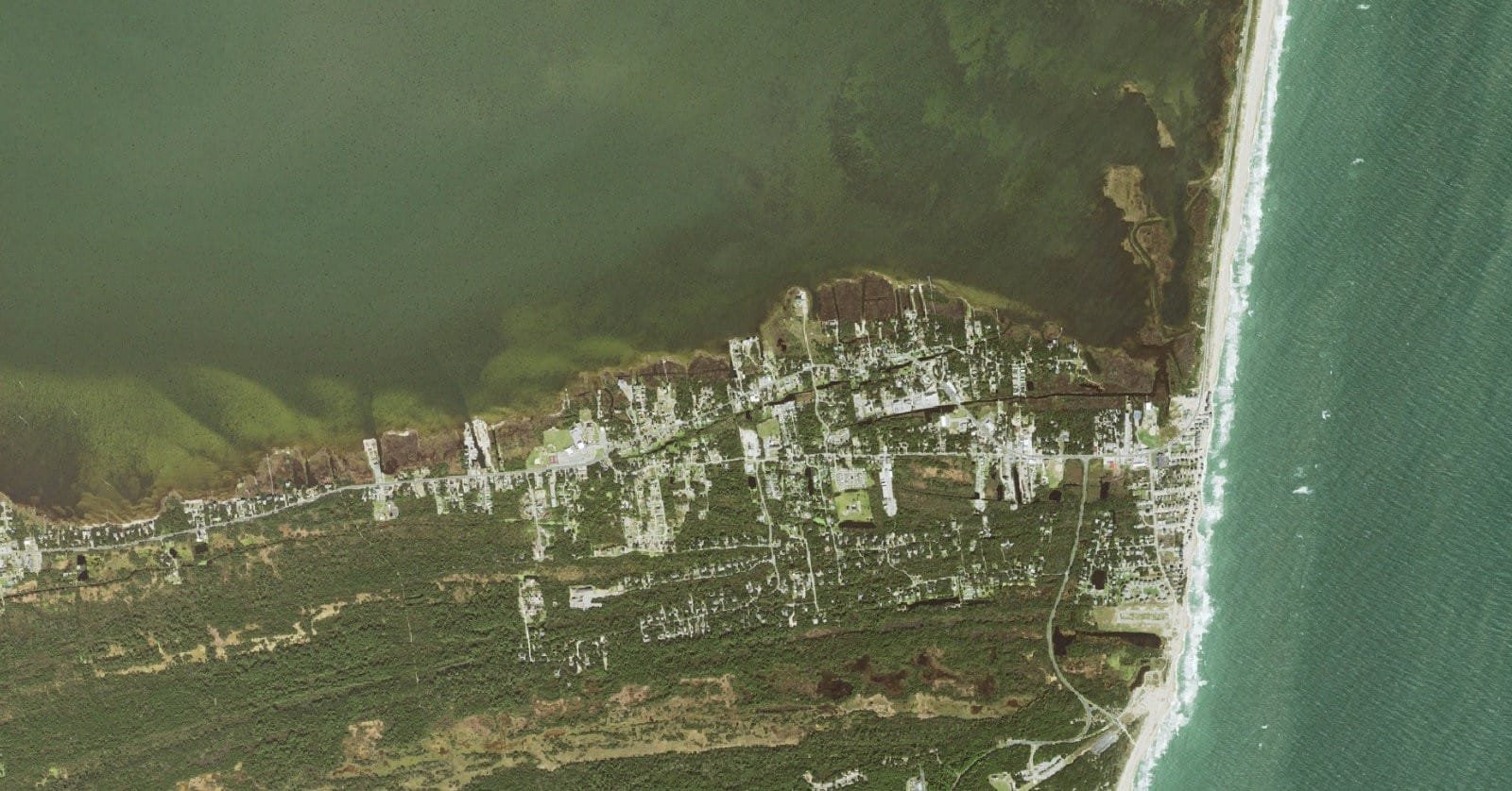 USGS aerial orthoimagery of Buxton and Cape Point, Hatteras Island