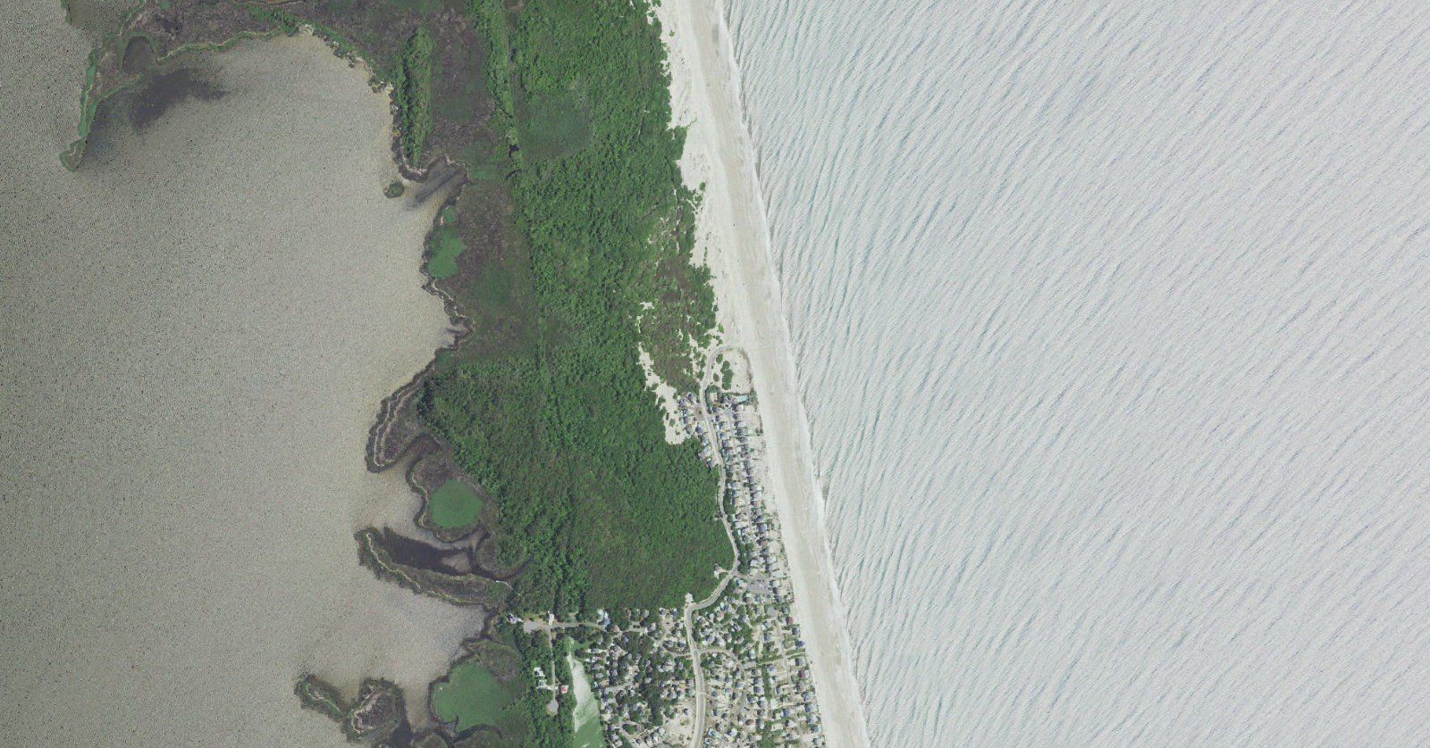 USGS aerial orthoimagery of Corolla