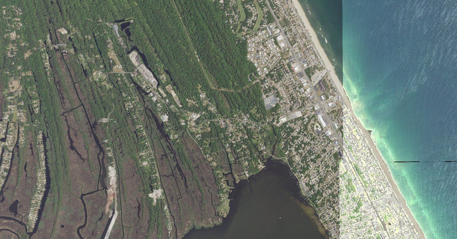 USGS aerial orthoimagery of Kitty Hawk