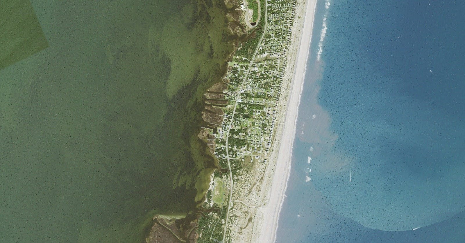 USGS aerial orthoimagery of the Salvo, Hatteras Island shoreline served by Ramp 23